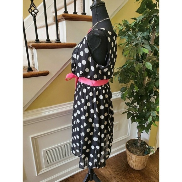 Olivia Matthews Women's Dress size 1X Polka Dot - Picture 5 of 10